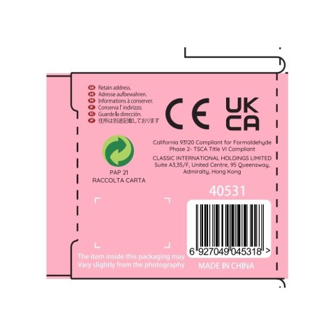 CLASSIC WORLD Deszczownica Tuba z Kuleczkami Czerwona 2+