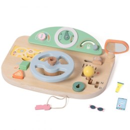 CLASSIC WORLD Drewniana Tablica Manipulacyjna Wielofunkcyjna Kierownica Motoryczna 2+