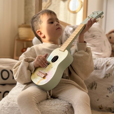 CLASSIC WORLD Drewniane Ukulele Gitara dla Dzieci Niebieskie 3+