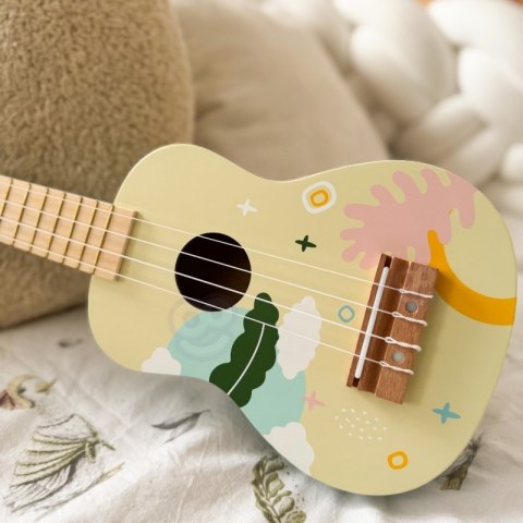 CLASSIC WORLD Drewniane Ukulele Gitara dla Dzieci Niebieskie 3+