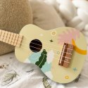 CLASSIC WORLD Drewniane Ukulele Gitara dla Dzieci Różowa 3+