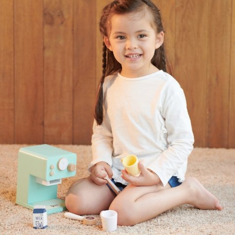 CLASSIC WORLD Drewniany Ekspres do Kawy Zestaw dla Dzieci 7 el. 18m+