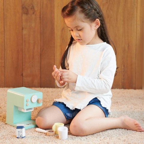 CLASSIC WORLD Drewniany Ekspres do Kawy Zestaw dla Dzieci 7 el. 18m+