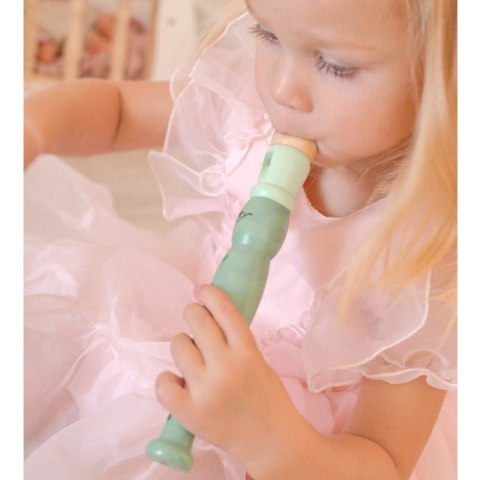 CLASSIC WORLD Drewniany Zestaw Instrumentów Muzycznych Flet Tamburyn Kastaniet Cymbałki 18m+