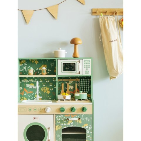 CLASSIC WORLD Duża Drewniana Kuchnia Vintage dla Dzieci + Akc 3+