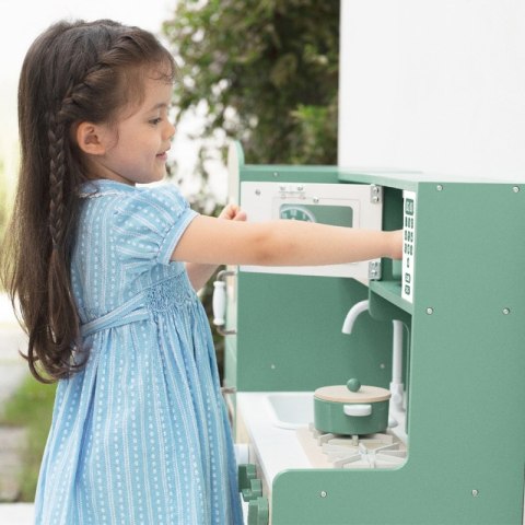 CLASSIC WORLD Duża Drewniana Kuchnia Vintage dla Dzieci + Akc 3+