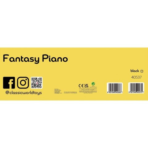 CLASSIC WORLD Pianino Czarne 18m+
