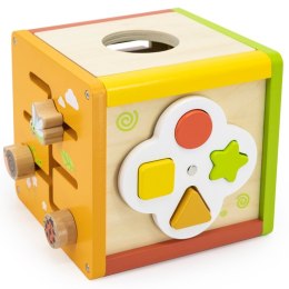 VIGA Drewniana Kostka Edukacyjna 5w1 18m+
