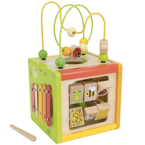 VIGA Drewniana Kostka Edukacyjna 5w1 18m+