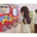 VIGA Drewniana Tablica Sensoryczna-Manipulacyjna EDU Pociąg 3+