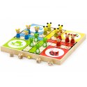 VIGA Drewniana gra Ludo Chińczyk 3+