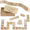 VIGA Drewniane Domino 2w1 Zwierzęta i Liczby 3+