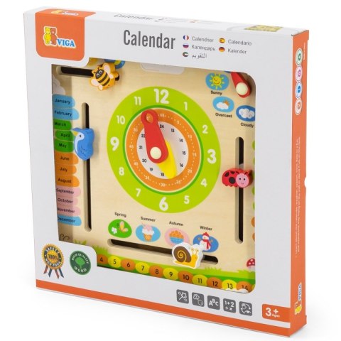 VIGA Kalendarz Edukacyjny Nauka Jezyka Angielskiego 3+