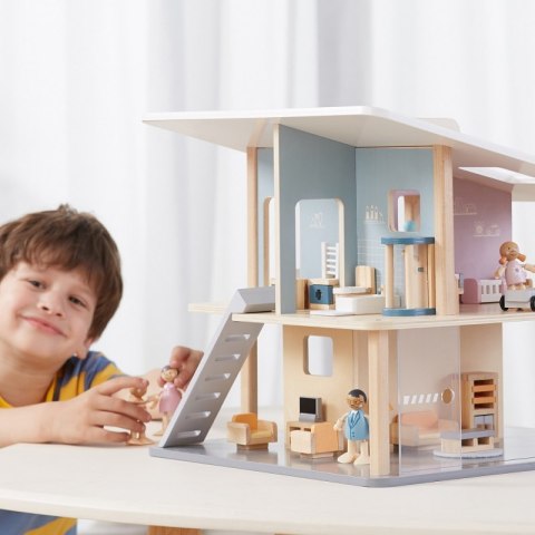 VIGA PolarB Drewniane Lalki Rodzina Lalek Zestaw Figurki 3+