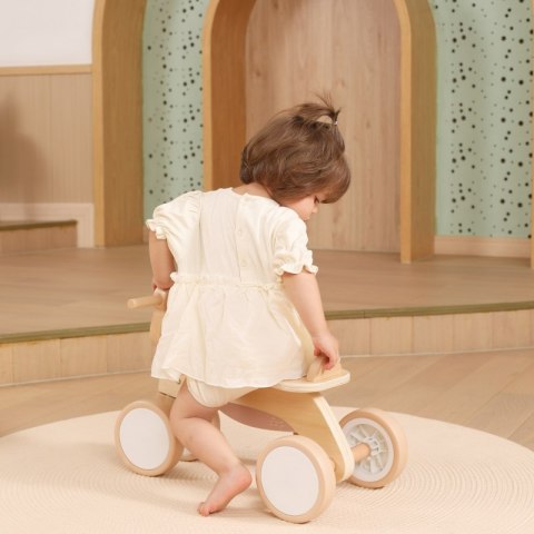 VIGA PolarB Drewniany Jeździk Miś Brunatny Miękkie Koła 12m+