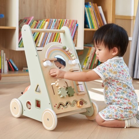 VIGA PolarB Drewniany Pchacz Chodzik Zielony Edukacyjny 18m+