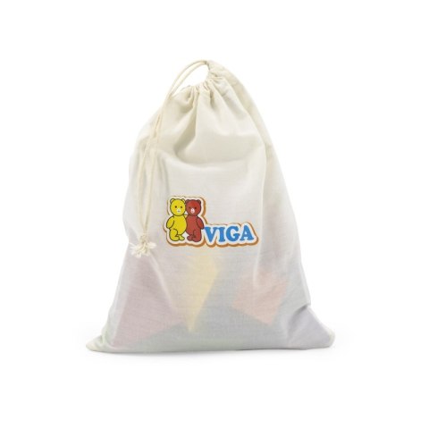 VIGA Tangram Drewniana Gra Logiczna Układanka Certyfikat FSC 3+