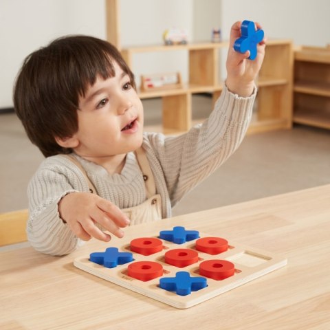 Viga Drewniana Gra Klasyczna Kółko i Krzyżyk 3+