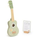 Viga Drewniane Ukulele Gitara Dla Dzieci Zielone Z Nutami 3+