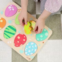 CLASSIC WORLD Drewniana Układanka Jajka Dinozaurów 18m+