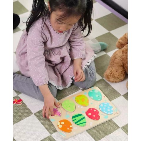 CLASSIC WORLD Drewniana Układanka Jajka Dinozaurów 18m+