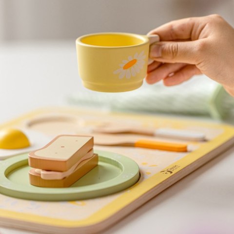 CLASSIC WORLD Drewniany Zestaw Śniadaniowy 13 el. 3+