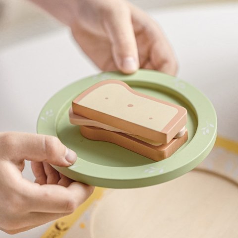 CLASSIC WORLD Drewniany Zestaw Śniadaniowy 13 el. 3+