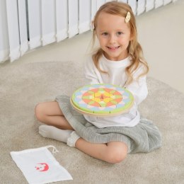 CLASSIC WORLD Pastelowa Mandala Układanka Montessori Mozaika Kwiaty 3+