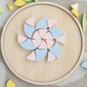 CLASSIC WORLD Pastelowa Mandala Układanka Montessori Mozaika Kwiaty 3+