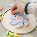 CLASSIC WORLD Pastelowa Mandala Układanka Montessori Mozaika Kwiaty 3+