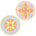 CLASSIC WORLD Pastelowa Mandala Układanka Montessori Mozaika Kwiaty 3+