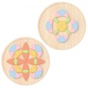 CLASSIC WORLD Pastelowa Mandala Układanka Montessori Mozaika Kwiaty 3+