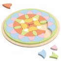 CLASSIC WORLD Pastelowa Mandala Układanka Montessori Mozaika Kwiaty 3+