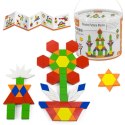 VIGA Drewniane Klocki Płaskie w wiaderku 250 elementów Montessori 3+