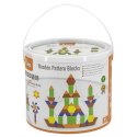 VIGA Drewniane Klocki Płaskie w wiaderku 250 elementów Montessori 3+