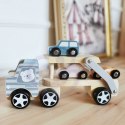 VIGA PolarB Drewniana laweta z samochodzikami Montessori 2+