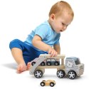VIGA PolarB Drewniana laweta z samochodzikami Montessori 2+