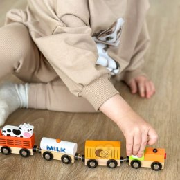 VIGA Zestaw akcesoriów do kolejki - pociąg rolniczy 3+