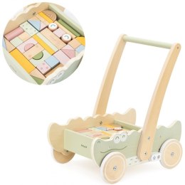 Viga Drewniany Wózek Na Klocki Pchacz 12m+