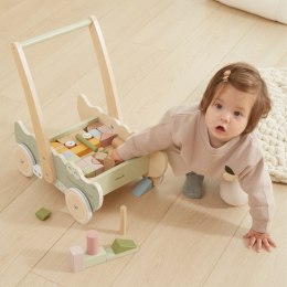 Viga Drewniany Wózek Na Klocki Pchacz 12m+