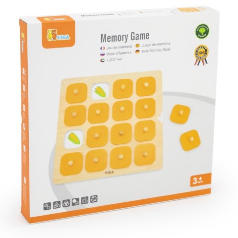Viga Memory Gra Pamięciowa Zgadnij Obrazki 10 Kart Montessori 3+