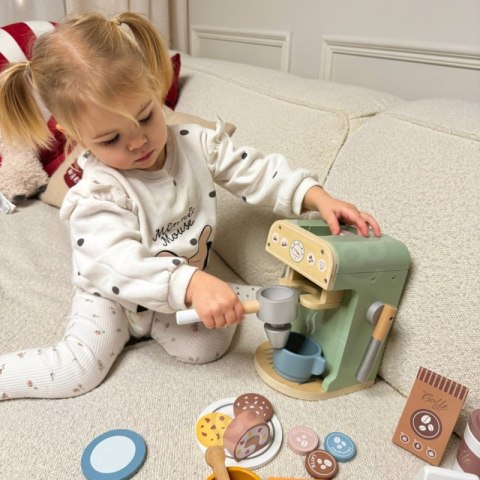 WOOPIE GREEN Drewniany Ekspres do Kawy Cukiernia Barista 25 el.