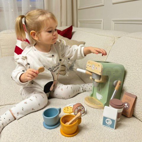 WOOPIE GREEN Drewniany Ekspres do Kawy Cukiernia Barista 25 el.