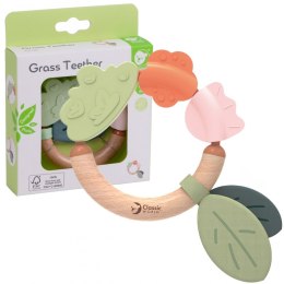 CLASSIC WORLD Drewniana Grzechotka Sensoryczna Gryzak 2w1 0+