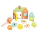 CLASSIC WORLD Drewniana Przeplatanka Klocki do Nawlekania Klucze i Drzwi MONTESSORI 11 el. 18m+