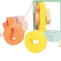 CLASSIC WORLD Drewniana Przeplatanka Klocki do Nawlekania Klucze i Drzwi MONTESSORI 11 el. 18m+