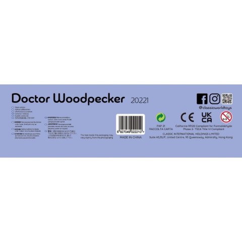 CLASSIC WORLD Magnetyczna Gra Zręcznościowa Złap Robaczka 16 el. 3+