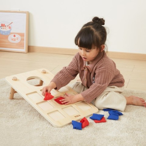 Viga Gra Zręcznościowa 2w1 Kółko i Krzyżyk + Cornhole - Rzut Do celu 3+