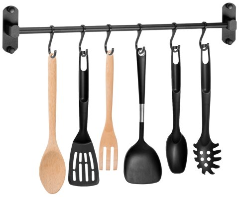 Reling do kuchni łazienki SIVAS czarny