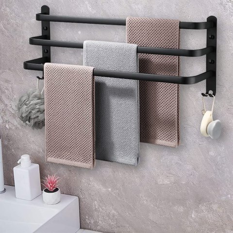 Wieszak Athos 50 cm czarny loft
